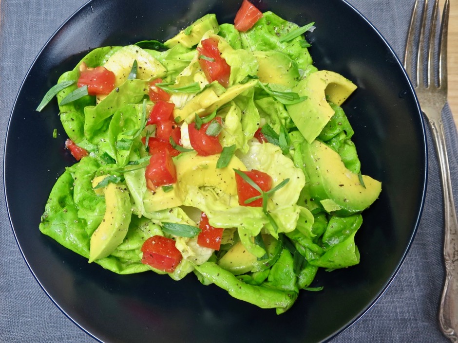 Butter Lettuce Salad with Tomato & Avocado