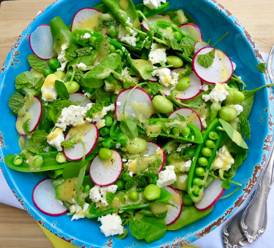 Snap Pea Salad with Mint, Feta and Radishes – Produce Pack