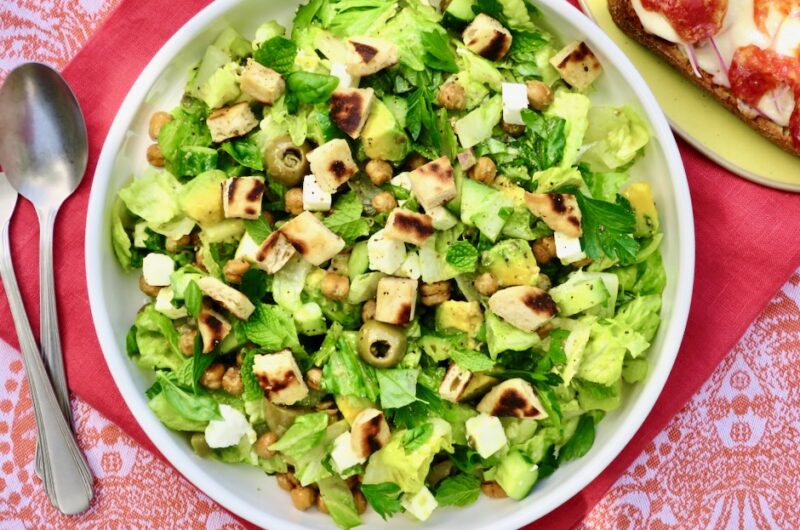 Chopped Salad with Chickpeas, Feta and Avocado