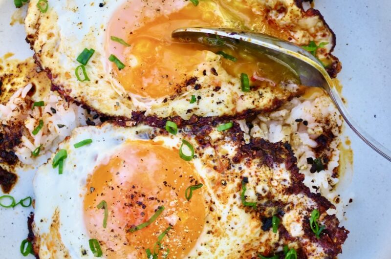 Chili Crisp Fried Eggs